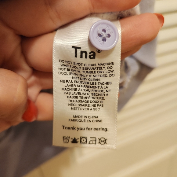 TNA cozy af Fleece collared sweater, size 1, lilac - Picture 5 of 5